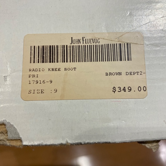 Fluevog Radio brown leather knee boots women size 9 - Picture 15 of 16